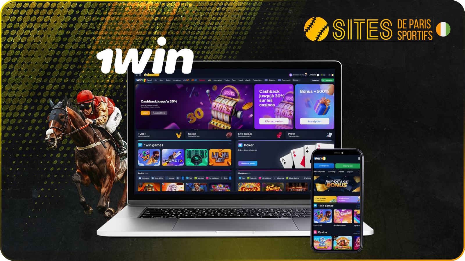1win figure parmi les meilleurs sites de paris hippiques pour les parieurs ivoiriens