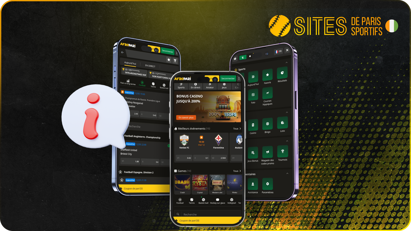 L'app Afropari est une solution mobile pensée pour les fans de sport en Côte d’Ivoire