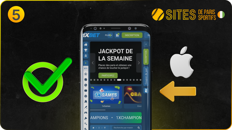 Après l'installation, lancez l'application