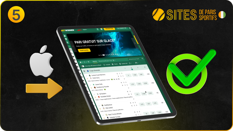 Une fois BetWinner APK iOS installé, démarrez l’app
